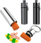 3 Packs Aluminum Pill Fob Ear Plug Case, Waterproof Outdoor Survival Tin Container Big Match Storage Camping Essentials Medicine Nitroglycerin Pil...