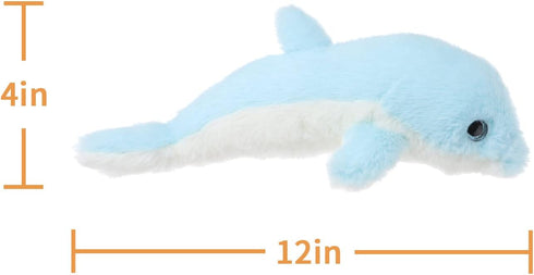 Apricot Lamb Ocean Toys Plush Sea Blue Dolphin Stuffed Animal Soft Cuddly Perfect for Child 12 Inches...