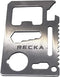 Recka Survival Tools Multi Tool Pocket Knife – 11 in 1 Credit Card Knife Pocket Multitool with Bottle Opener, Can Opener – Heavy Duty Stainless St...