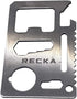 Recka Survival Tools Multi Tool Pocket Knife – 11 in 1 Credit Card Knife Pocket Multitool with Bottle Opener, Can Opener – Heavy Duty Stainless St...