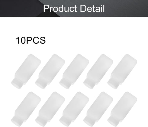 Othmro 10pcs 100ml/3.38oz Plastic Lab Chemical Reagent Bottles,10pcs 19.5mmx95mm(IDxH) Square Wide Mouth Liquid/Solid Sample Storage Container Sea...
