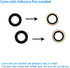 Rear Back Camera Lens Glass Replacement for iPhone 14, 14 Plus, 15 &15 Plus Pre-Installed Adhesive with Installation Manual and Repair Tool Kits (...