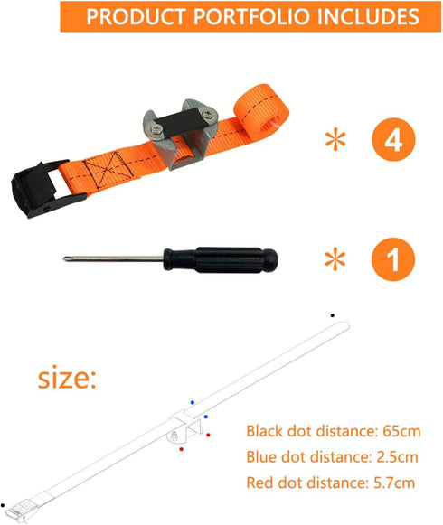 Canopy Weights Set Fits All Canopy Poles up to 1 inch Wide and Removal to Secure Tents, Canopies, and Umbrellas at Outdoor Events (Orange)...