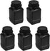 uxcell Plastic Lab Chemical Reagent Bottle, 250ml/8.45 oz Wide Mouth Sample Sealing Liquid/Solid Storage Bottles, Black 5pcs...