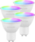 4 Pack GU10 Smart Bulbs for Track Lights, 4.7 Watts PAR16 Smart LED Bulb Compatible with Alexa Google Assistant SmartThings Siri, Color Changing, ...