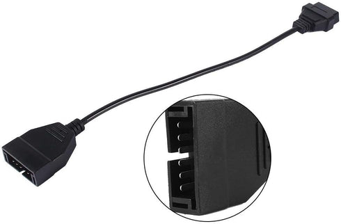 OBD2 to OBD1 GM Adapter,OBD1 12 Pins to OBD2 16 Pins Diagnostic Tool Connector Adapter Cable Replacement for GM...