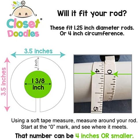 C47 Sports Baby Closet Size Dividers Boy Set of 6 Fits 1.25 Inch Rod...