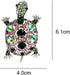 2Pcs Vintage Rhinestone Turtle Brooch for Men Stylish Animal Pin for Any Occasion...