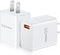 USB Wall Plug, OKRAY 2-Pack 18W Fast Charging Block 3.0 Quick Charge Power Adapter Travel Charger Brick Type A Box for Wireless Charger, iPhone 16...
