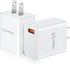 USB Wall Plug, OKRAY 2-Pack 18W Fast Charging Block 3.0 Quick Charge Power Adapter Travel Charger Brick Type A Box for Wireless Charger, iPhone 16...