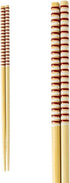 Asahi Koyo 2 Pairs Set Cooking Serving Long Chopsticks Dishwasher Safe 10.6 Inches Red and Black Made in Japan...