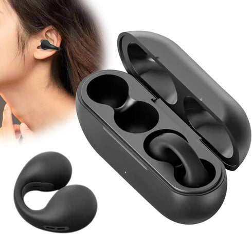 Wireless Ear Clip Skeleton Conduction Headphones, 2024 Upgrade Open Ear Headphones Wireless Bluetooth, Skeleton Conduction Headphones Bluetooth Ea...