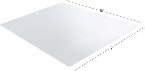 Multi-Pack Thin Clear Flexible Plastic Cutting Board Mat, 12" x 15" (8, Clear)...
