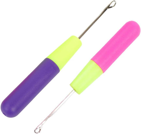 2 Pack Latch Hook Crochet Needle for Micro Braids, Hair Extension, Feather and Dread Maintenance Installation Multi-Purpose Knitting Needles......