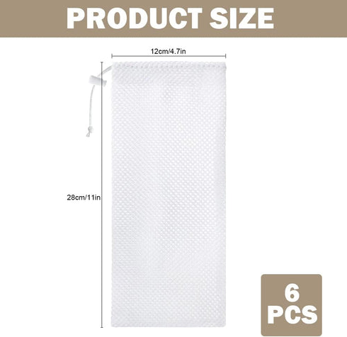 6 Pieces Food Finch Sock Feeder, Thistle Seed Sacks in White, Bird Feeder Socks, Instant Seed Sack Feeder for Wildlife Goldfinch Feeding (White)...