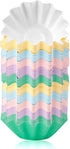 100 PCS Baking Cups Cupcake Liner Flared Brioche Standard Muffin Wrappers Greaseproof Coated Paper Cup for Wedding Birthday Holiday Party or Baby ...