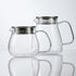 IwaiLoft Glass Teapot with Removable Stainless Steel Filter Lid Stovetop & Microwave Safe Borosilicate Glass Kettle for Loose Leaf, Blooming Tea A...