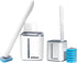 Magic Wand Disposable Toilet Clean Kit | Disposable Toilet Cleaning Brush Set including12 Brush Heads for Bathroom Cleaning, Toilet Wand and Stora...