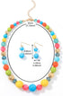 8-18mm Beads Necklace 18” Graduated Chunky Beaded Choker Necklaces with Earring Set for Women...