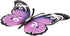 BinaryABC 3D Metal Butterfly Decor Wall Art Sculpture Hanging Decoration,Indoor Outdoor Garden Decoration (Purple)...