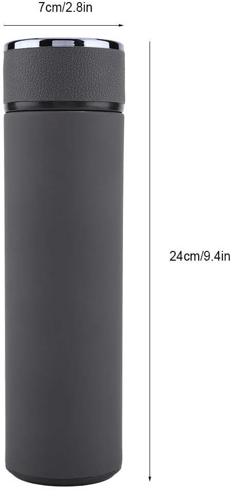 Fdit Stainless Steel Vacuum Water Bottle Tea Coffee Leak Car Office Cups(grey)...