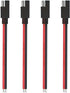 4Pcs SAE Connector 14AWG-12in 2-Pin SAE Single Plug Quick Disconnect SAE Power Extension Cord Suitable for Connecting and transmitting Solar Batte...