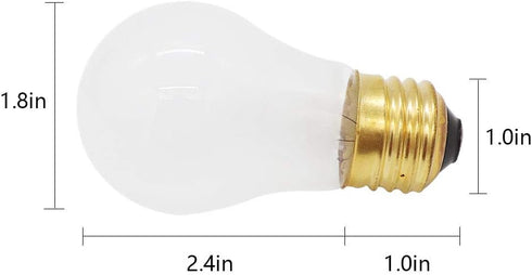 AMI PARTS 8009 Bulb 40w 130v Replacement Light Specially Designed to Withstand Extreme Temperatures Often Used to Light The Inside of Refrigerators and Ranges (2pcs)