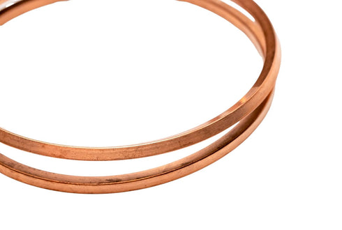 21 Gauge, 99.9% Pure Copper Wire (Square) Half Hard CDA #110 Made in USA - 10FT by CRAFT WIRE...