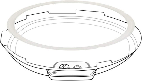 Original Sealing Ring for 6 Qt Power Cooker - Replacement Silicone Gasket Seal Rings for 6 Quart Power Pressure Cooker PPC770 PCXL-PRO6, PC-TRI6, ...