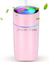 Colorful Cool Mini Humidifier, Humidifier for Car, Office Room, Bedroom,etc. Auto Shut-Off, 2 Mist Modes, Super Quiet. Pink...
