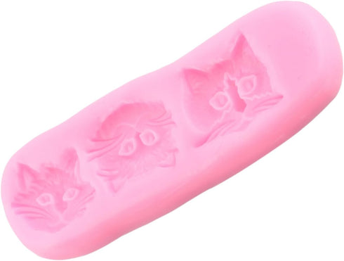 Cat Silicone Fondant Molds For Cake Decorating Cupcake Topper Candy Chocolate Polymer Clay Gum Paste...