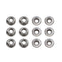 M10x1.5mm DIN6923 Serrated Flange Nuts 12 Pack 304 Stainless Steel Hex Lock Nuts Full Thread for Industrial Construction Fasteners...