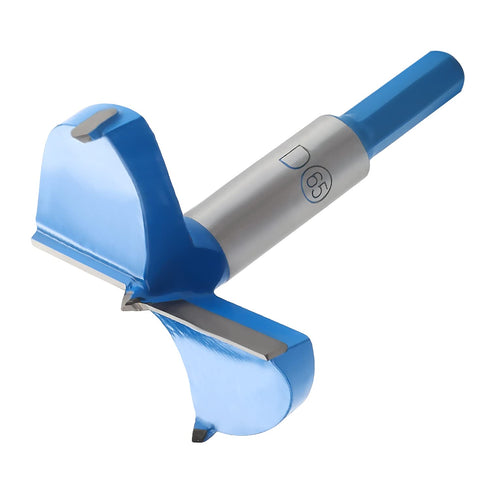 Utoolmart 65mm Forstner Drill Bit, Cemented Carbide Wood Cutter Tool, Woodworking Hinge Hole Drilling Boring Bit Cutter (Blue)...