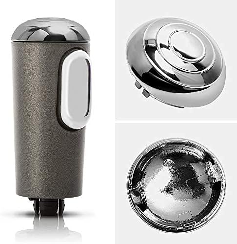 BASIKER Fit for Shifter Knob Chrome Cap with Stronger Clips Ford F-150 2004-2005 OEM 4L3Z-7213-BA Triple Chrome Plated Install in Seconds...