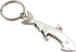 Creative Metal Corkscrew Shark Beer Bottle Opener Keychain Pendant...
