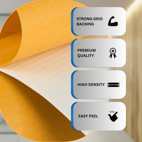 Premium High Density EVA Foam Sheet with Adhesive Backing 15” x 59” White Foam Mat - Craft Foam Sheet for Cosplay Costume, Crafts, Padding, DIY Pr...