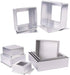 Anodized Aluminum Square Cheesecake Pan Chiffon Cake Mold Baking Mould with Removable Bottom 6 Inch x 6 inch x 3 inch...