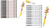Xeno Slim Ball Point Pens - Baby Mikey Black Color 0.38 mm (Pack of 12) With twistable pencil...