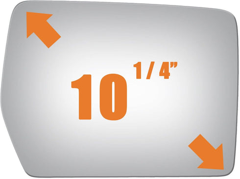WLLW Side Mirror Replacement Glass fit for 2004 2005 2006 2007 2008 Ford F150 Convex RH Rignt Passenger Side Including Adhesive, Non Towing Mirror...
