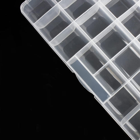 32 Grids Clear Plastic Organizer Box, Craft Storage Container for Beads Organizer, Art DIY, Crafts Jewelry Storage, Fishing Tackles, Rock Collecti...