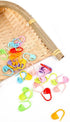 Colorful Knitting Markers Crochet Clips Crochet Pins Bulk Stitch Markers Locking Stitch Knitting Place Markers DIY Craft Plastic Safety Pins Needl...