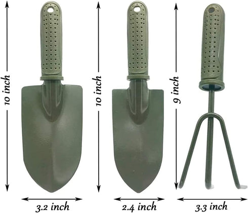 3 in 1 Garden Tool Shovel for Digging Gardening Trowel for Lawn Planting Alloy Spade Plastic Handle Anti Slippery...