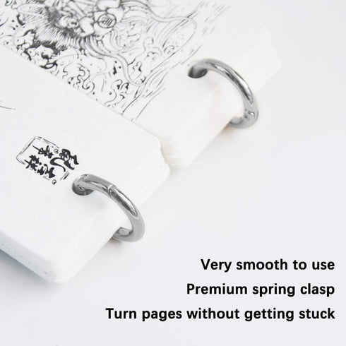 16PCS Spring O Ring Zinc Alloy Round Carabiner Snap Trigger Buckle DIY Clip 4 Styles for Key Chains Bag...