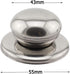 2-Pack Universal Pot Lid Cover Knob Handle,2.1 Inch Stainless Steel Replacement Cookware Pot Lid Handle Circular Handgrip Knob...