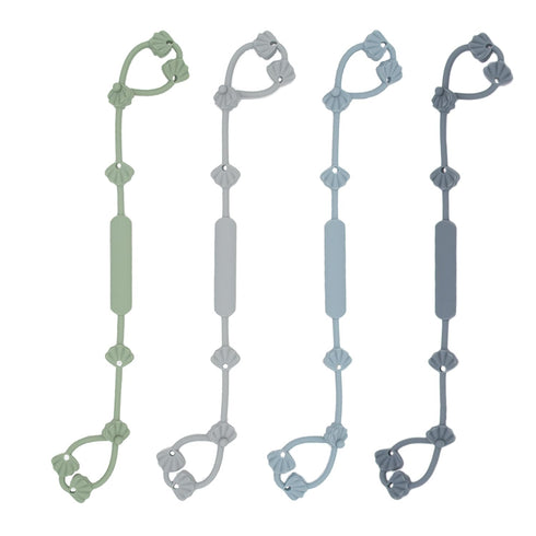 Pacifier Holder Clip for Baby: Toy Safety Straps 4pcs, Silicone Pacifier Strap for Boy Girl, Adjustable Baby Stroller Accessories for High Chairs,...
