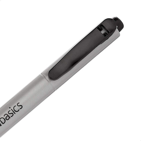Amazon Basics Retractable Permanent Markers - Black, 12 Count...