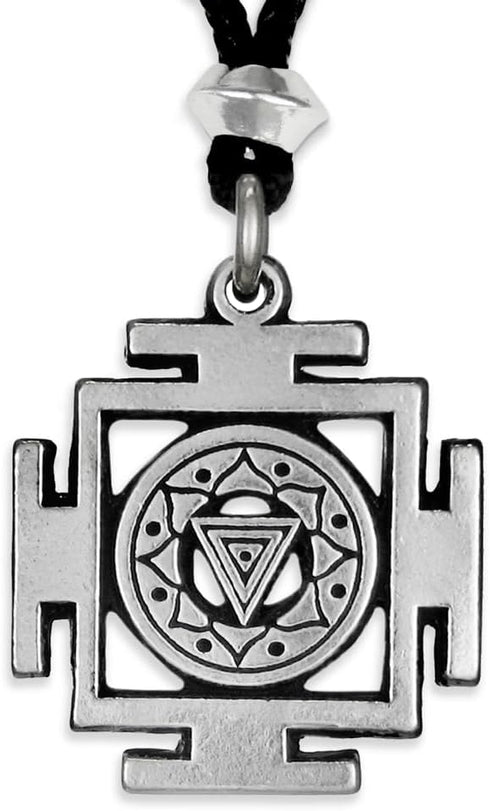 Pewter Kali Yantra of Transformation Hindu Goddess Pendant...