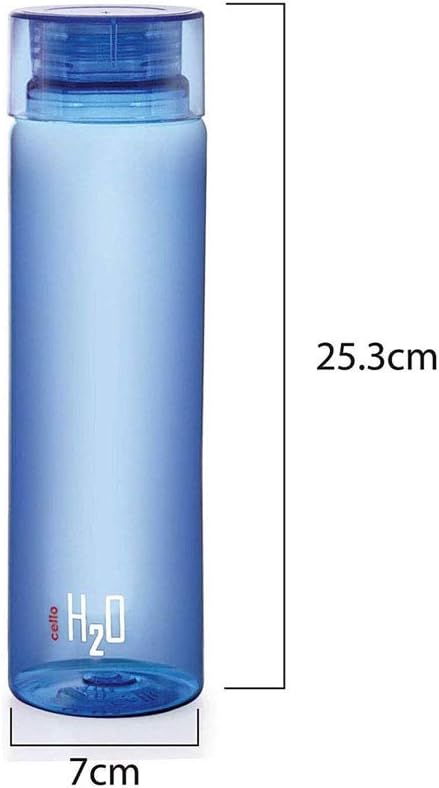 Cello H2O Unbreakable Bottle, 1 Litre, Set of 6...