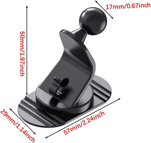 2 Pack Car Dashboard Phone Holder Mount Base Sticky Stand 17mm Ball Joint Connector Support Adapter for Car Auto GPS Dash Cam Camera Magnetic Clam...