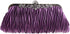 KESYOO trendy handbags wallet clutch Cocktail Evening Handbags party bag for wedding Satin Pleated Bag purse handbag clutch bag purple dinner part...